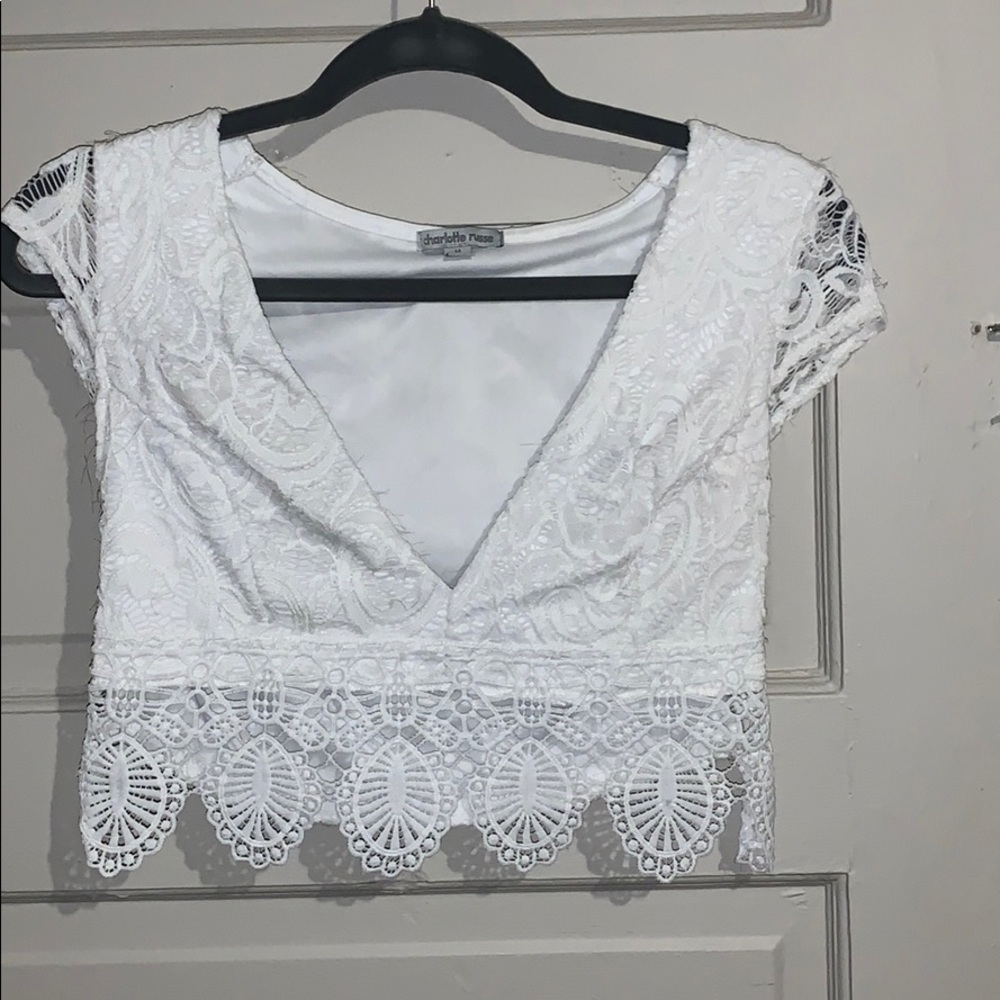 Lace crop top